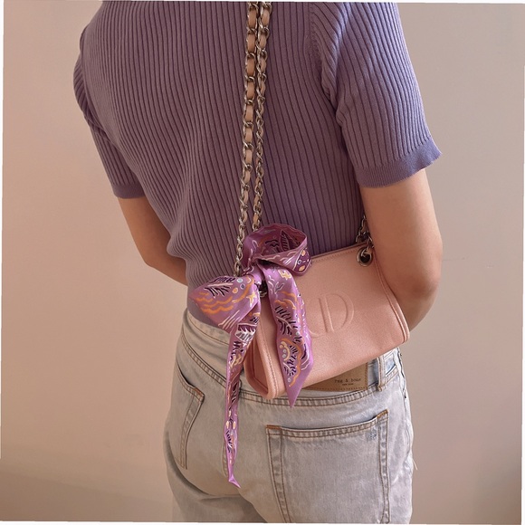 NIB- Repurposed crossbody bag transferred from Authentic Dior Cosmetic Pouch - Picture 1 of 12